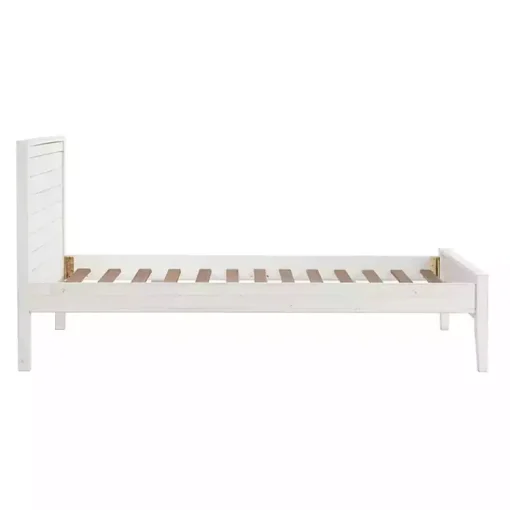 Kirklands Home Beds & Headboards|Rustic White Pine Panel Twin Bed Frame