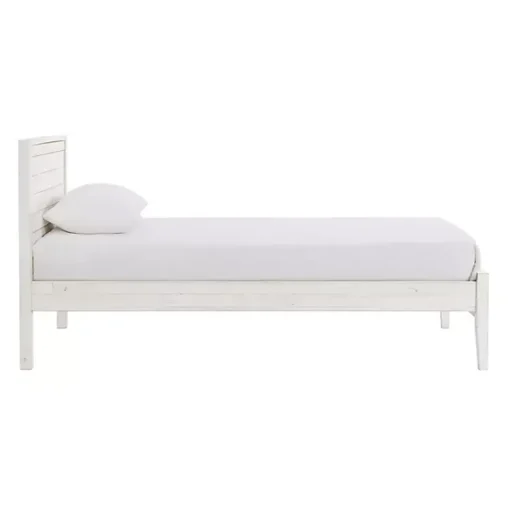 Kirklands Home Beds & Headboards|Rustic White Pine Panel Twin Bed Frame