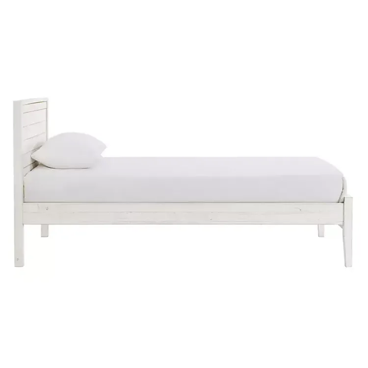 Kirklands Home Beds & Headboards|Rustic White Pine Panel Twin Bed Frame