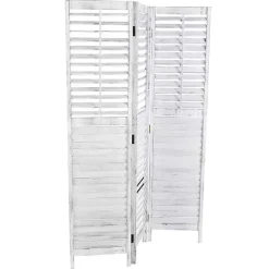 Clearance Rustic Shutter Trifold Room Divider Decorative Accents