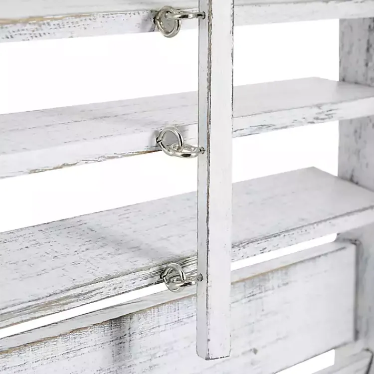 Clearance Rustic Shutter Trifold Room Divider Decorative Accents