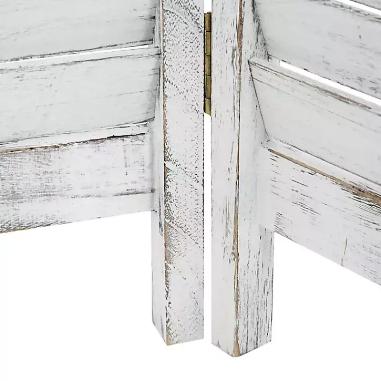 Clearance Rustic Shutter Trifold Room Divider Decorative Accents