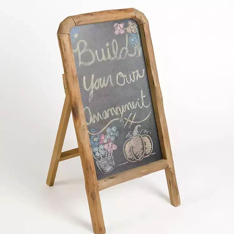 Outlet Rustic Wood Easel Chalkboard Memo & Chalkboards