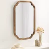 Kirklands Home Decorative Mirrors|Rustic Wood Scallop Wall Mirror