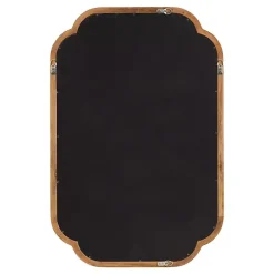 Kirklands Home Decorative Mirrors|Rustic Wood Scallop Wall Mirror