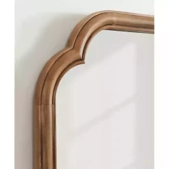 Kirklands Home Decorative Mirrors|Rustic Wood Scallop Wall Mirror