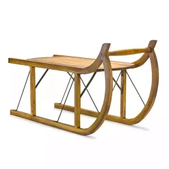 Hot Rustic Wooden Sleigh Figurine Christmas Decorations