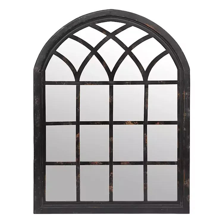 Kirklands Home Decorative Mirrors|Sadie Arch Wall Mirror Black