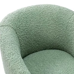 Kirklands Home Accent Chairs|Sage Contemporary Barrel Accent Chair Green