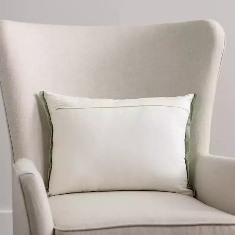 Discount Sage Embroidered Medallion Lumbar Pillow Pillows