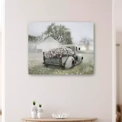 Kirklands Home Canvas Art|Sage Flower Truck Canvas Art Print, 30x24 in.
