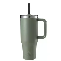 Kirklands Home Glassware & Drinkware|Sage 40 oz. Insulated Travel Tumbler Green