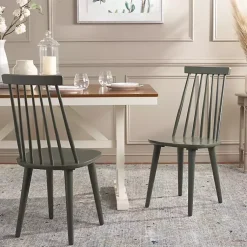 Kirklands Home Dining Chairs|Sage Burris Dining Chairs, Set of 2 Green