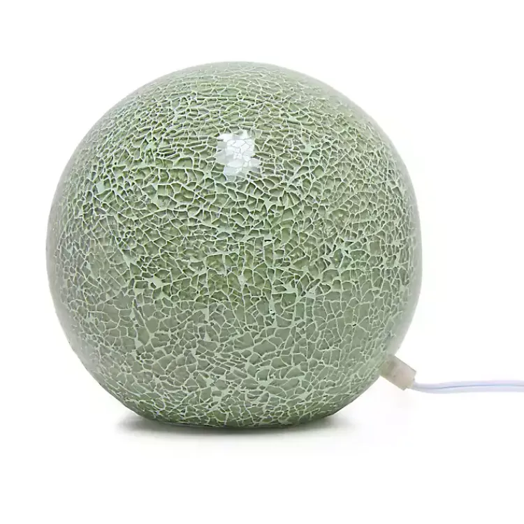 Kirklands Home Table Lamps|Sage Mosaic Ball Table Lamp Green