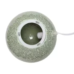 Kirklands Home Table Lamps|Sage Mosaic Ball Table Lamp Green
