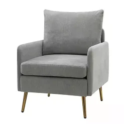 Kirklands Home Accent Chairs|Sage Penny Upholstered Accent Chair Green