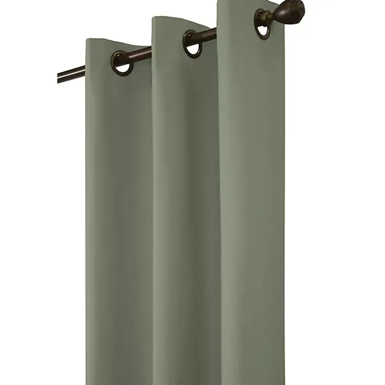 Kirklands Home Curtains & Drapes|Sage Room Darkening Curtain Panel Set, 54 in. Green