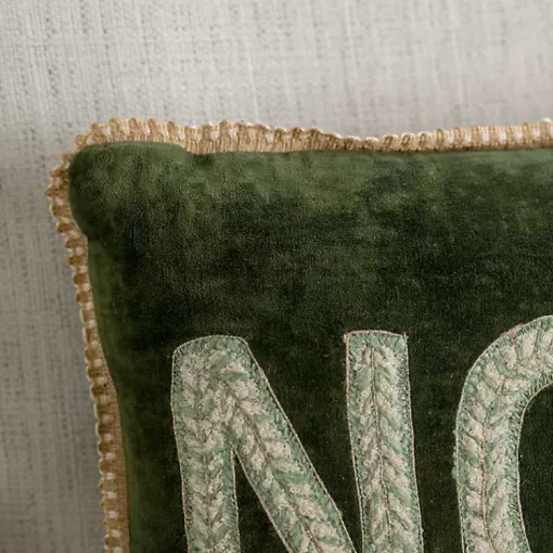 Best Sage Velvet Noel Pillow Pillows