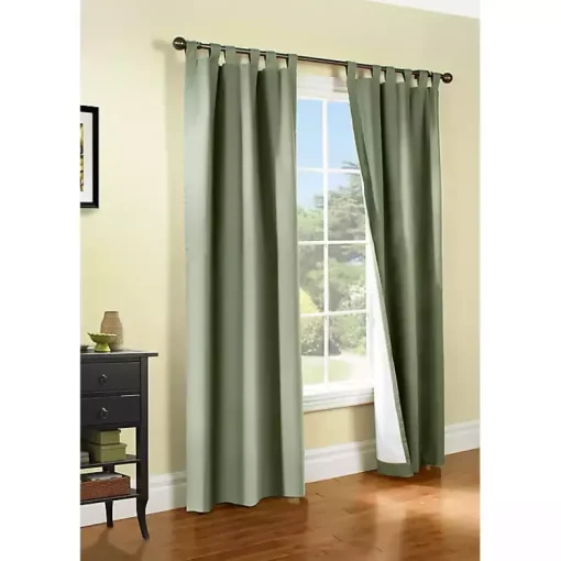 Kirklands Home Curtains & Drapes|Sage Weathermate Curtain Panel, 72 in. Green