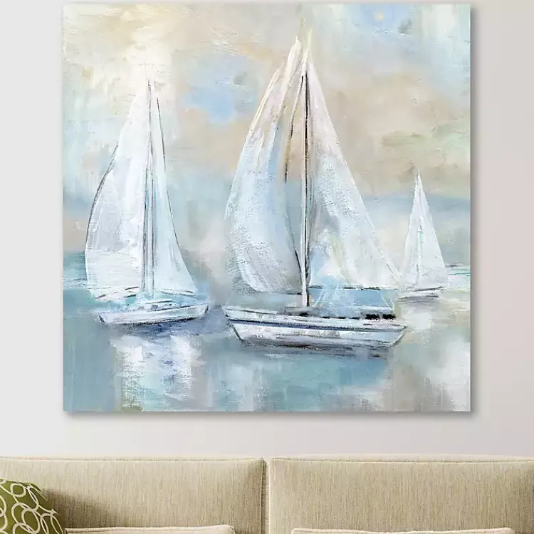 Kirklands Home Canvas Art|Sail Afar Giclee Canvas Art Print Blue
