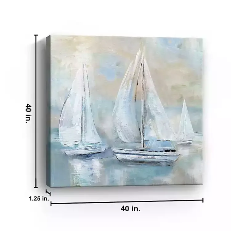 Kirklands Home Canvas Art|Sail Afar Giclee Canvas Art Print Blue