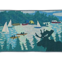Kirklands Home Outdoor Rugs|Sailboat Indoor/Outdoor Rug, 2x3