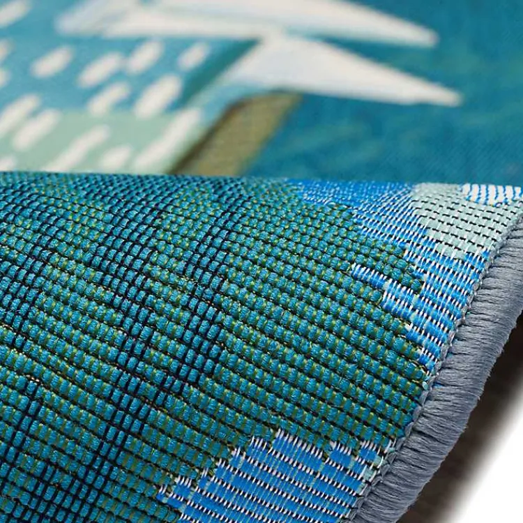 Kirklands Home Outdoor Rugs|Sailboat Indoor/Outdoor Rug, 3x4