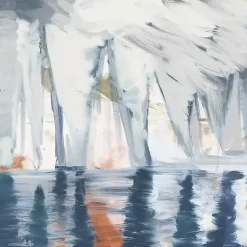 Kirklands Home Canvas Art|Sailboats in the Mist Framed Canvas Art Print