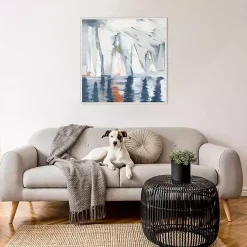 Kirklands Home Canvas Art|Sailboats in the Mist Framed Canvas Art Print