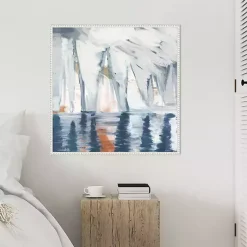 Kirklands Home Canvas Art|Sailboats in the Mist Framed Canvas Art Print