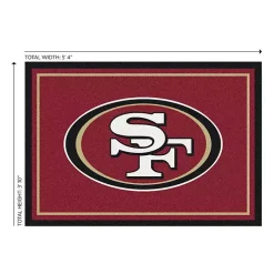 Kirklands Home Area Rugs|San Francisco 49ers Area Rug, 4x6 Red