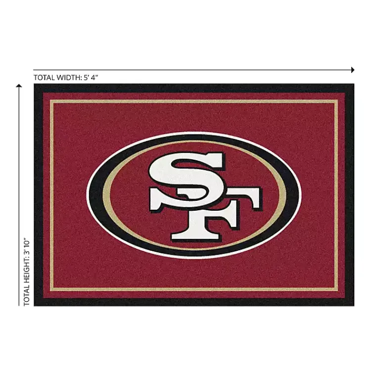Kirklands Home Area Rugs|San Francisco 49ers Area Rug, 4x6 Red