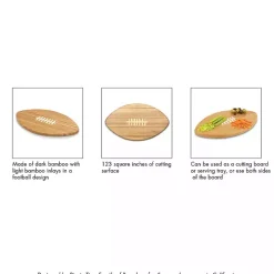 Kirklands Home Serving & Entertaining|San Francisco 49ers Bamboo Football Cutting Board Tan
