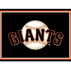 Kirklands Home Area Rugs|San Francisco Giants Spirit Rug, 3x4 Black