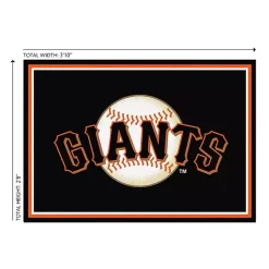 Kirklands Home Area Rugs|San Francisco Giants Spirit Rug, 3x4 Black