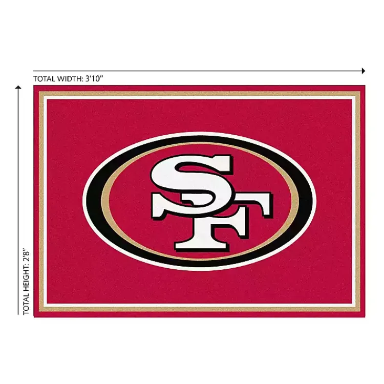 Kirklands Home Area Rugs|San Fransisco 49ers Area Rug, 3x4 Red