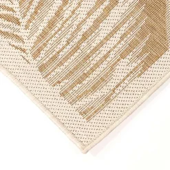 Kirklands Home Outdoor Rugs|Sand Cabo Palm Indoor/Outdoor Rug, 4x7