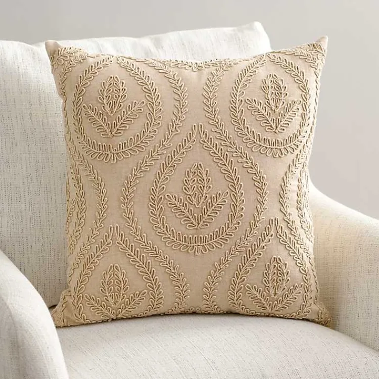 Sale Sand Corded Medallion Pillow Pillows