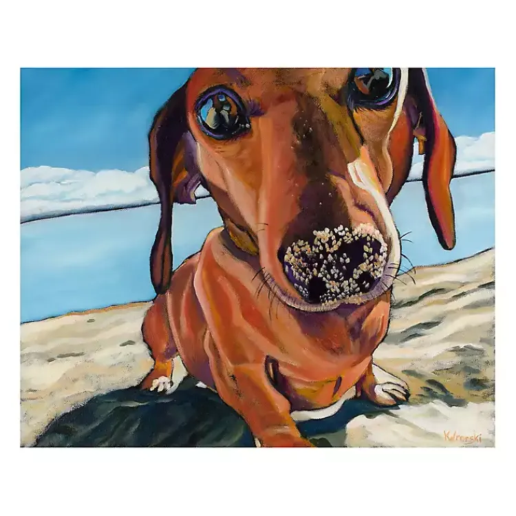 Kirklands Home Canvas Art|Sand Dog Giclee Canvas Art Print