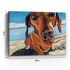 Kirklands Home Canvas Art|Sand Dog Giclee Canvas Art Print