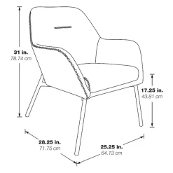 Kirklands Home Accent Chairs|Sand Faux Leather Scoop Accent Chair Tan