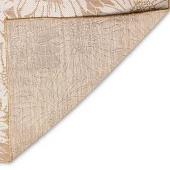 Kirklands Home Outdoor Rugs|Sand Floral Blooms Outdoor Area Rug, 7x9