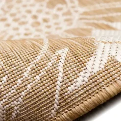 Kirklands Home Outdoor Rugs|Sand Floral Blooms Outdoor Area Rug, 7x9