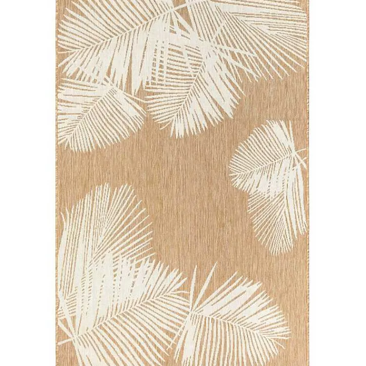 Kirklands Home Area Rugs|Sand Forest Leaf Indoor/Outdoor Area Rug, 4x7