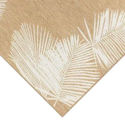 Kirklands Home Area Rugs|Sand Forest Leaf Indoor/Outdoor Area Rug, 4x7