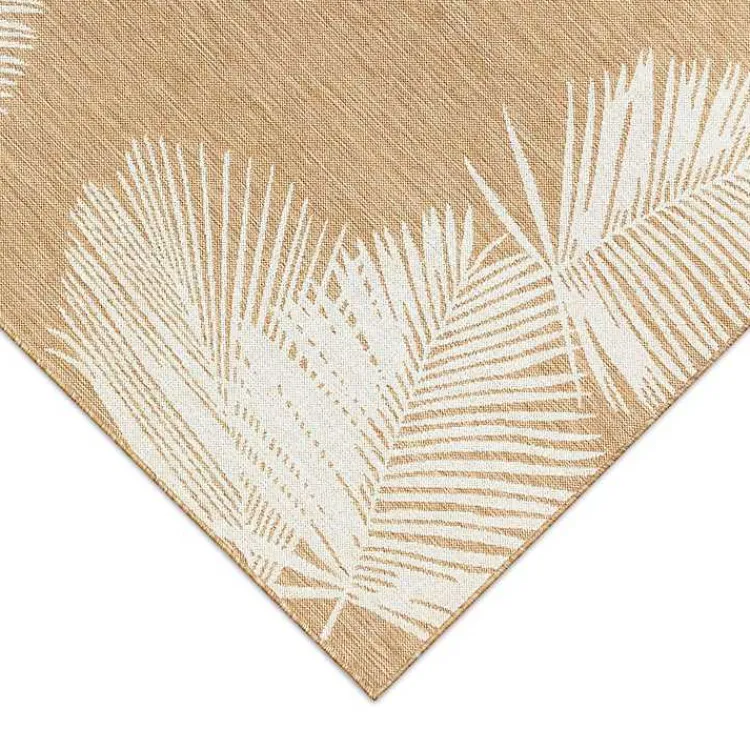 Kirklands Home Area Rugs|Sand Forest Leaf Indoor/Outdoor Area Rug, 4x7