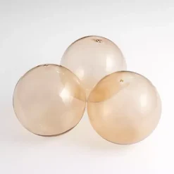 New Sand Glass Orbs, Set of 3 Bowl Filler
