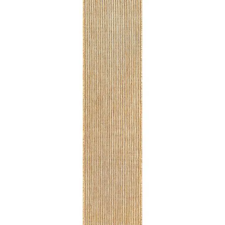 Kirklands Home Outdoor Rugs|Sand Intertwine Indoor/Outdoor Runner Tan