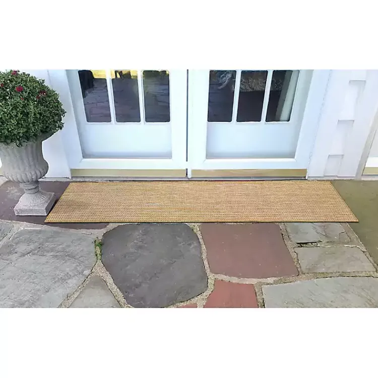 Kirklands Home Outdoor Rugs|Sand Intertwine Indoor/Outdoor Runner Tan