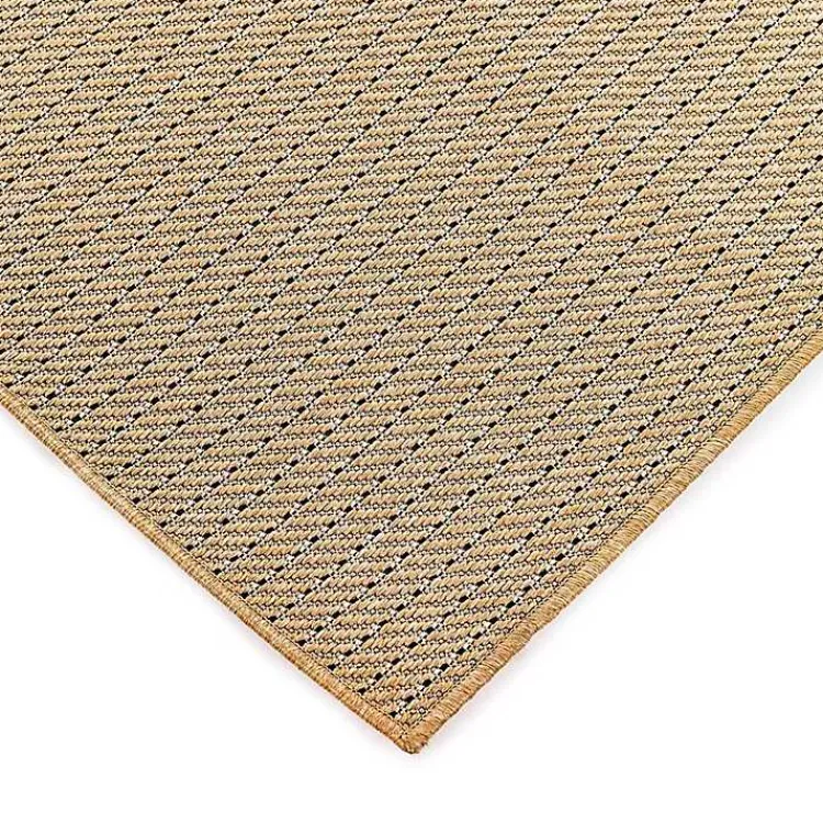 Kirklands Home Outdoor Rugs|Sand Intertwine Santal Indoor/Outdoor Rug, 6x9 Tan